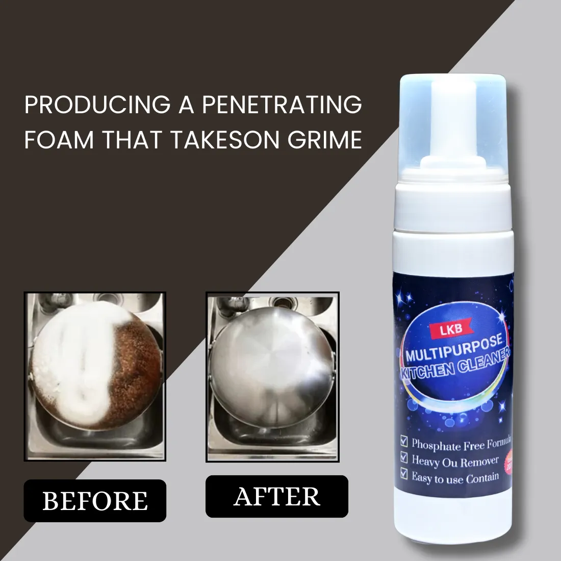 MULTI- PURPOSE KITCHEN BUBBLE CLEANER (Buy 1 Get 1 Free) - Image 5