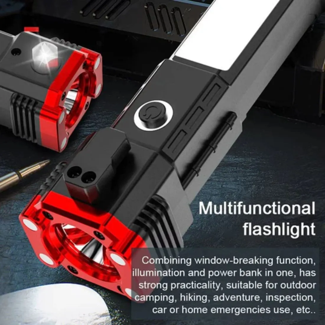 Portable Rechargeable Torch with Powerbank - Image 10